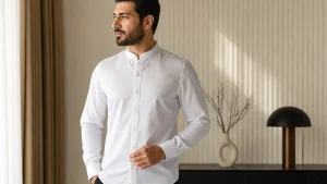 مزون‌ها مدل فنی پیراهن مردانه یقه خرگوشی