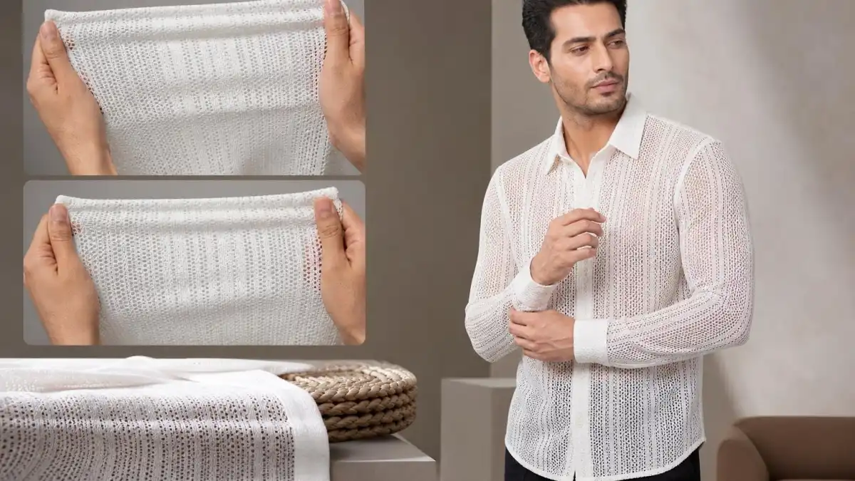 سفارش پیراهن مردانه توری با ساخت استاندارد